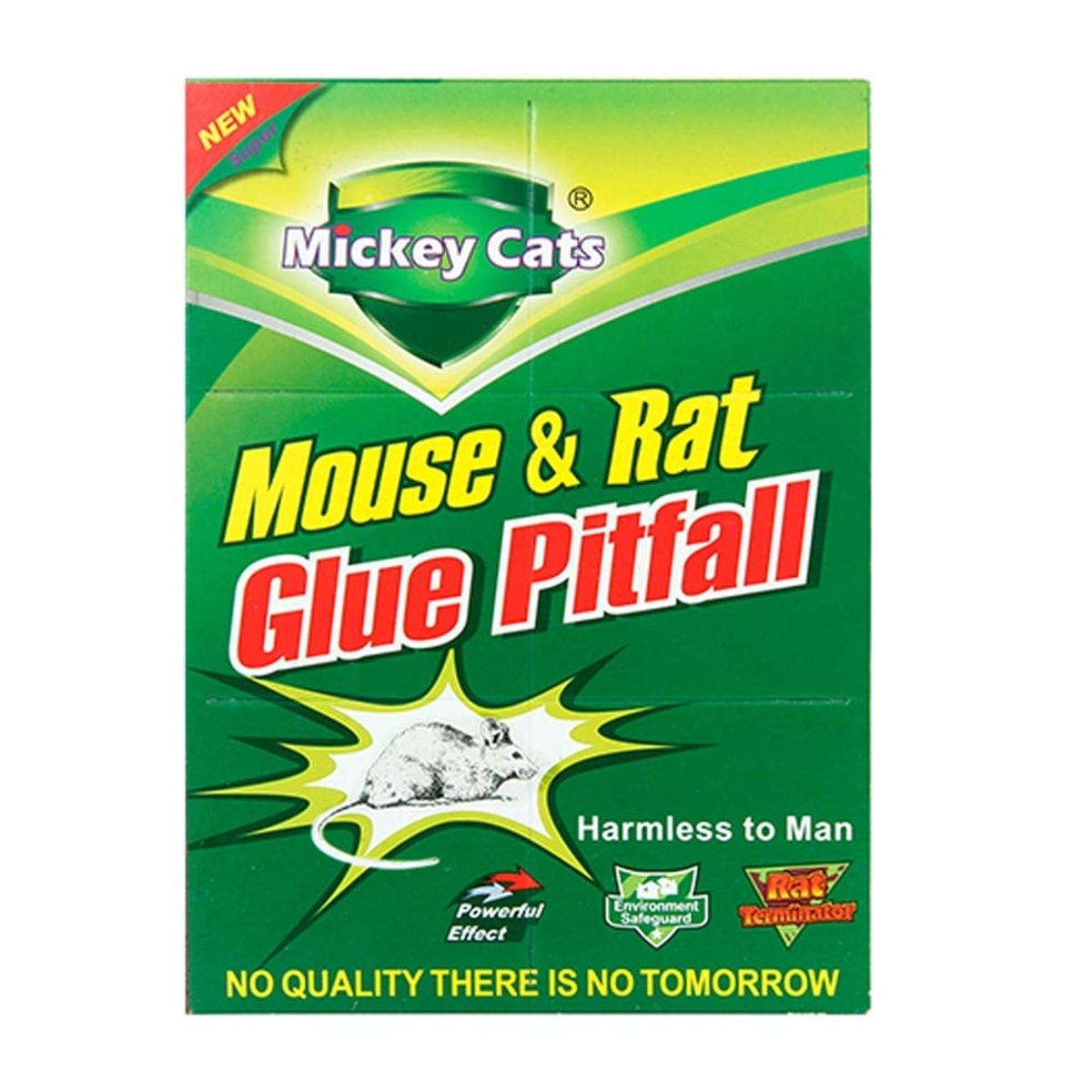 GENERICO - Trampa DE 5 PIEZAS Para Ratas Ratones Pericotes Pegamento