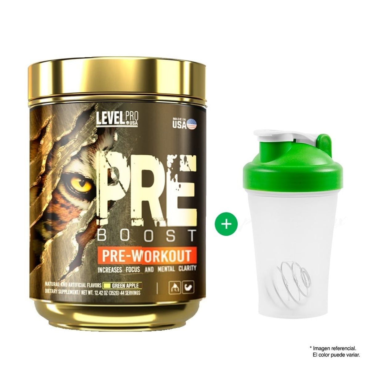 LEVEL PRO - PRE ENTRENO PRE BOOST 352GR FRUIT PUNCH