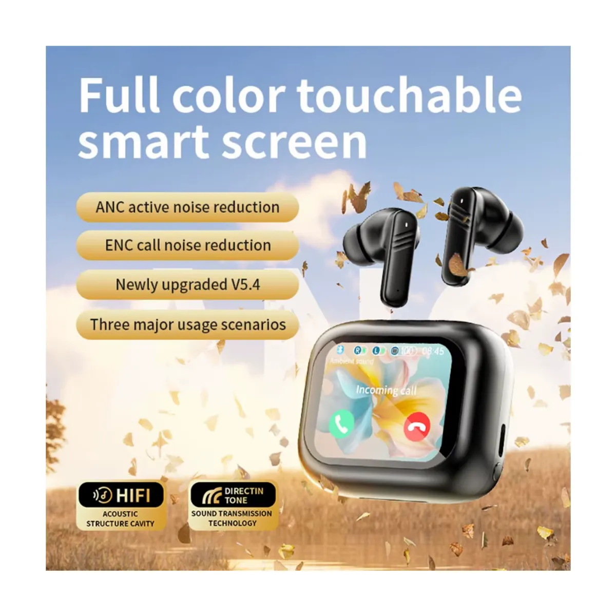 GENERICO - Audifonos Inalámbricos Lx10 Bluetooth Con Pantalla Táctil Inteligente