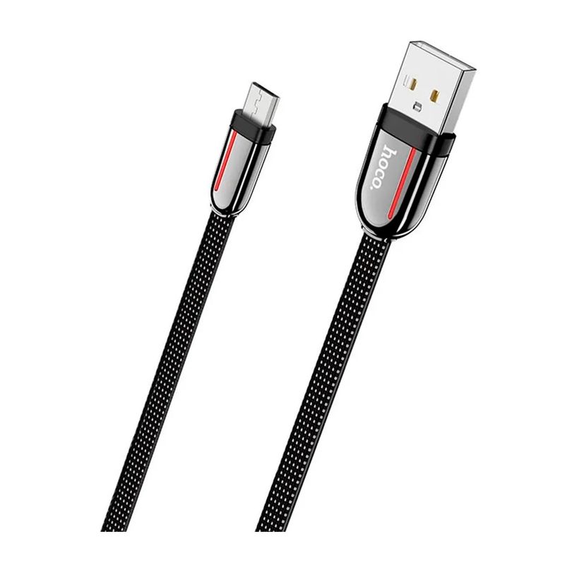 HOCO - Cable USB a Micro USB V8 1.2 m Hoco U74 Negro De Calidad y Durabilidad