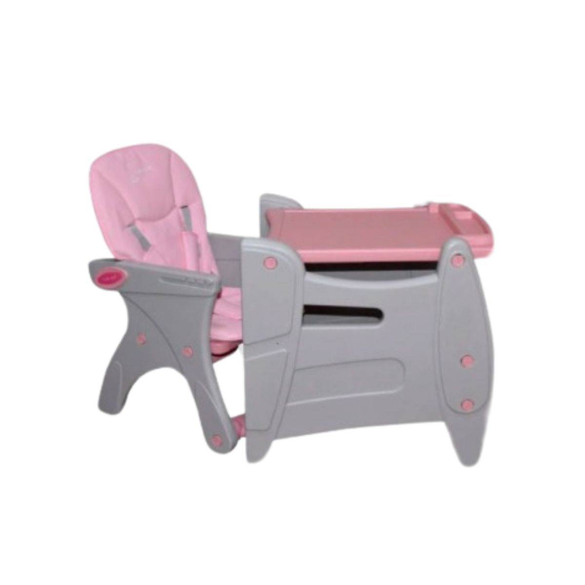 BABY KITS - Silla de comer Carpeta Magic 2 en 1 Rosado