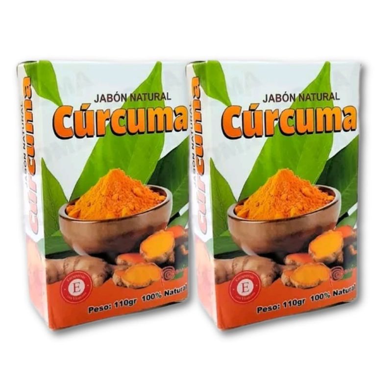 GENERICO - 2 Jabón de Cúrcuma Natural 220g