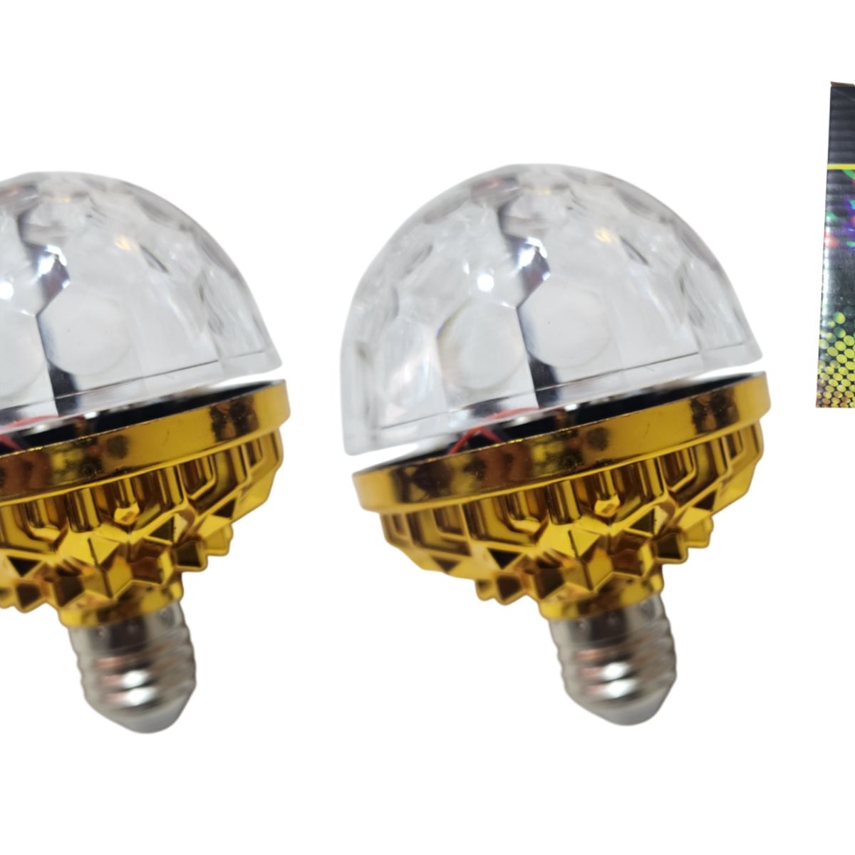 GENERICO - 2 Lámparas Foco Giratorio Led Discoteca Luces Sicodelicas