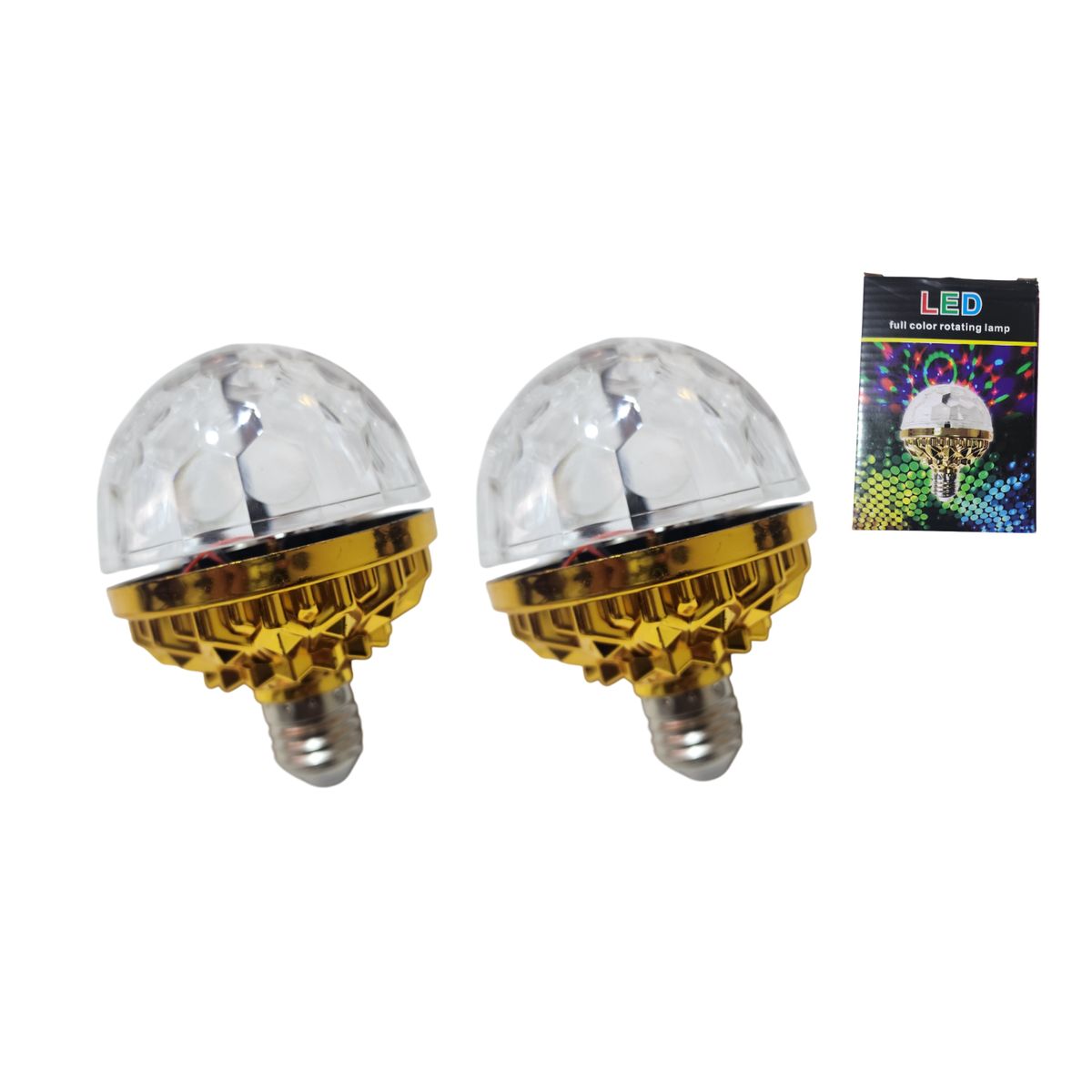 GENERICO - 2 Lámparas Foco Giratorio Led Discoteca Luces Sicodelicas