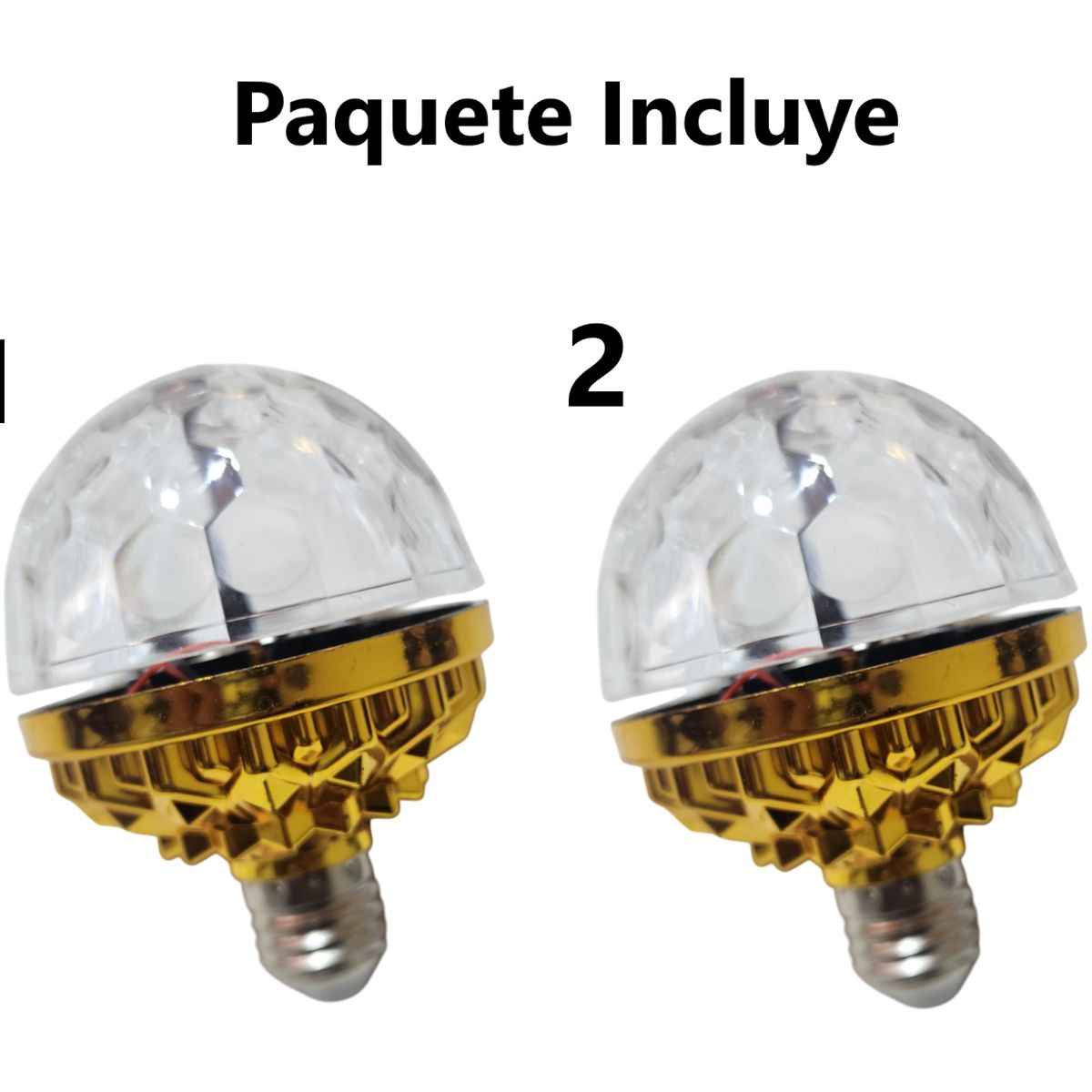 GENERICO - 2 Lámparas Foco Giratorio Led Discoteca Luces Sicodelicas