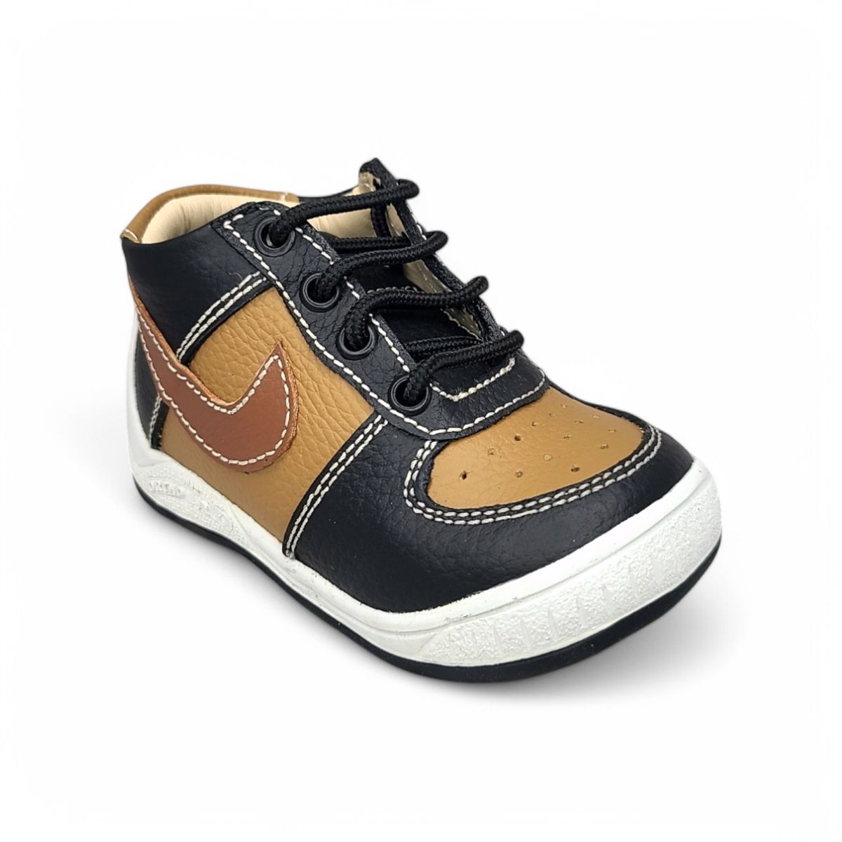 GENERICO - Zapatilla Pibe Pasador semi-ortopédico Negro Pibe para niño bebé