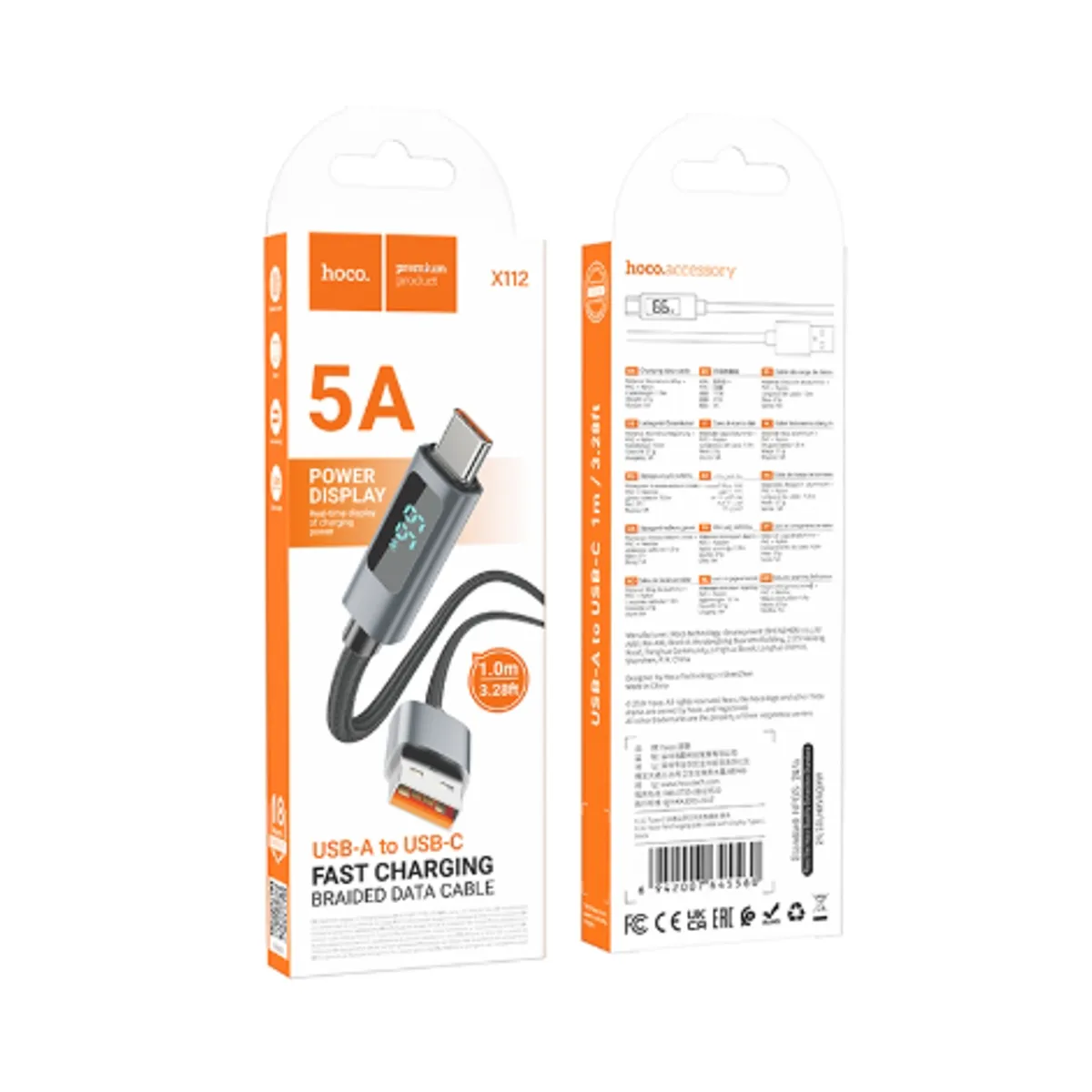 HOCO - Cable Tipo C de Carga Rápida HOCO 112