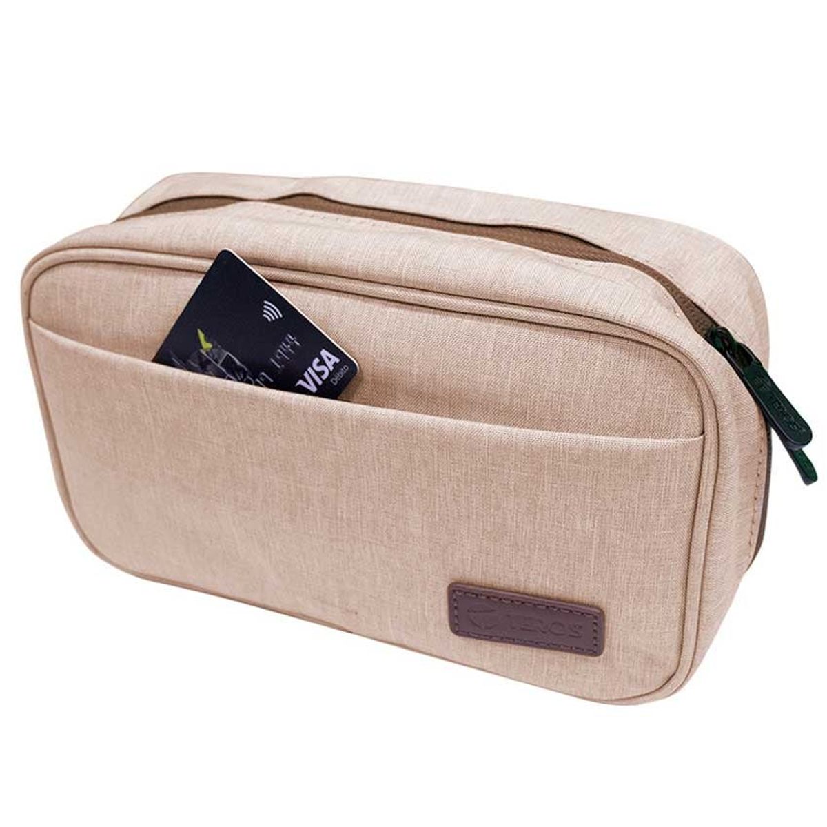 TEROS - Estuche Organizador TEROS TE-ACS9015 Beige 25x14x9cm 315L