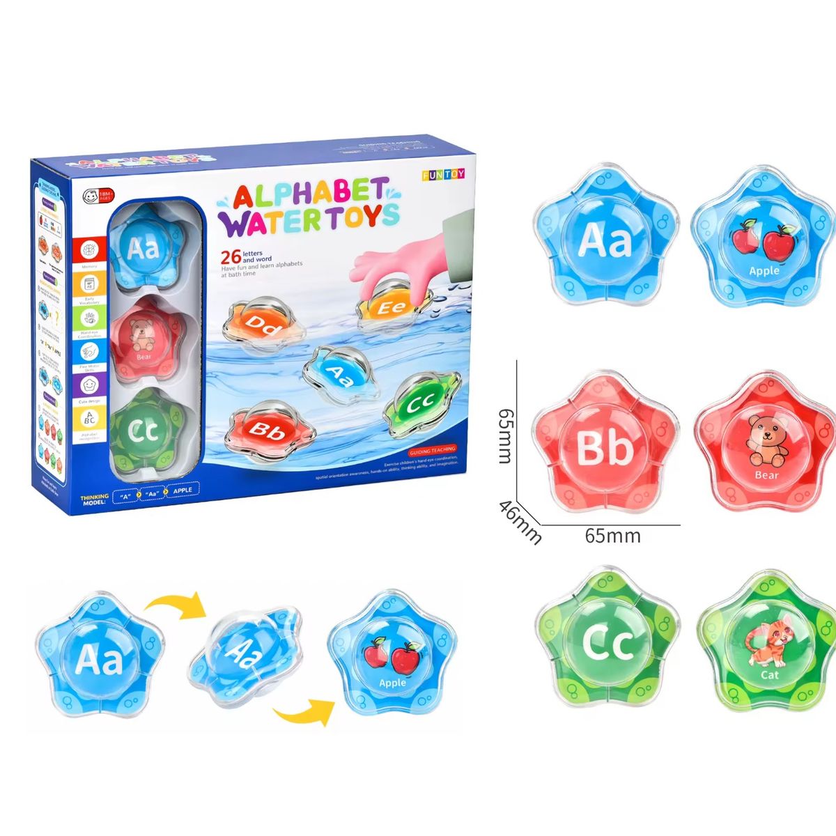 GENERICO - Juego De Letras Flotantes 26 Piezas