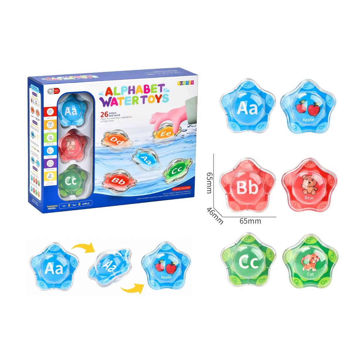 GENERICO - Juego De Letras Flotantes 26 Piezas