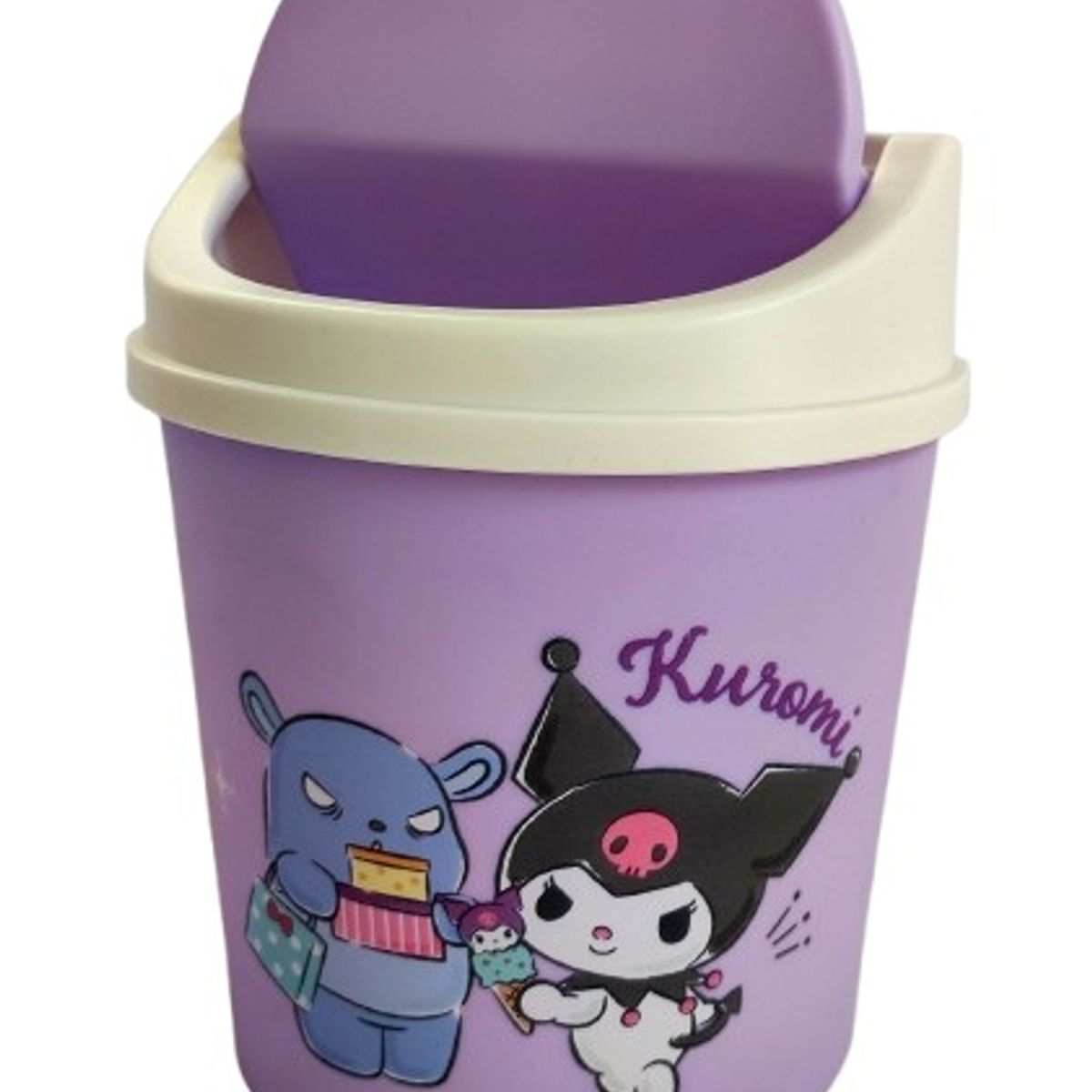 SANRIO - Tachito Papelera Kuromi Cesta de Escritorio Oficina Casa