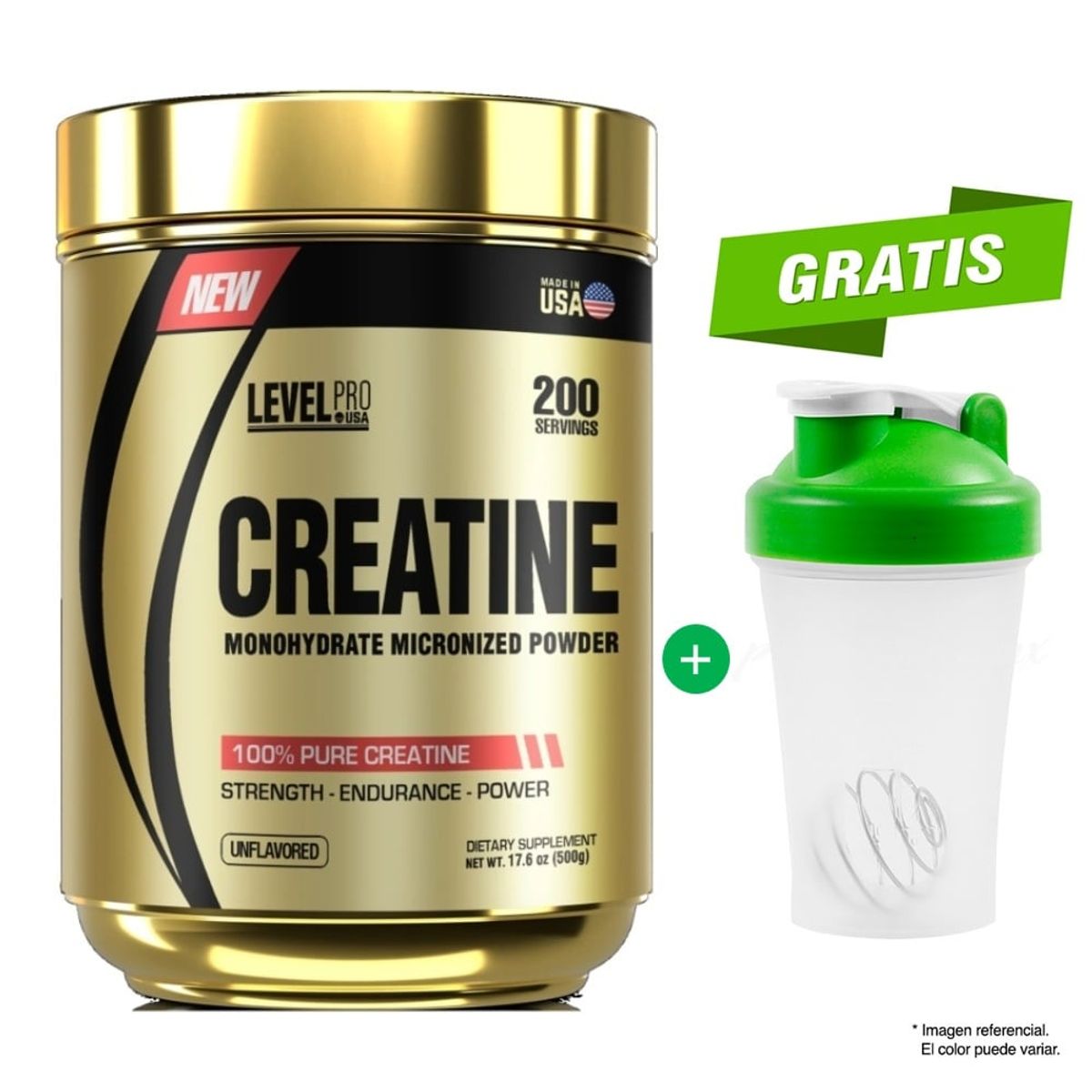 LEVEL PRO - CREATINE CREATINA MONOHIDRATADA 500 GR LEVEL PRO
