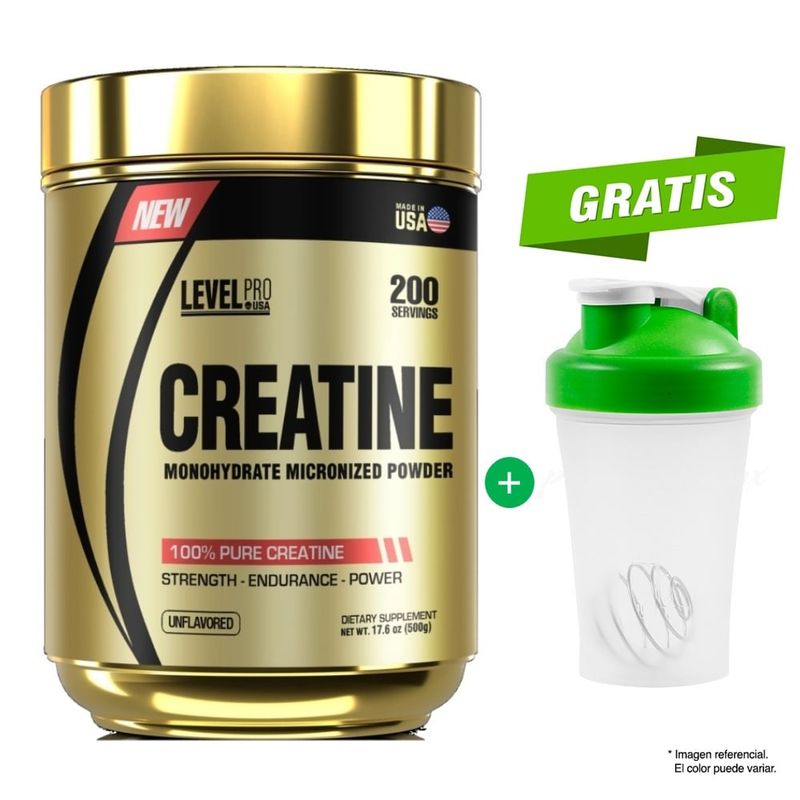 LEVEL PRO - CREATINE CREATINA MONOHIDRATADA 500 GR LEVEL PRO