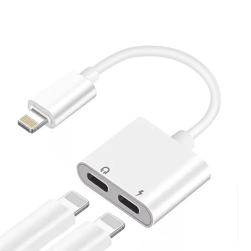 OEM - Adaptador Lightning a Dual Lightning para llamadas,  audio y carga