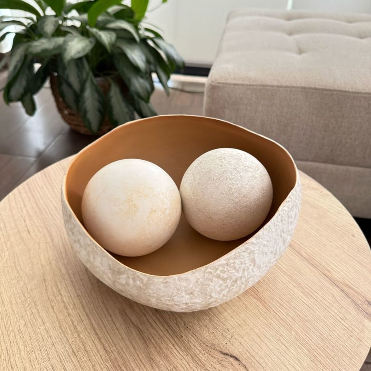 MAP DESIGN HOME - Centro de Mesa Cuenco Naturals 25x12 cm