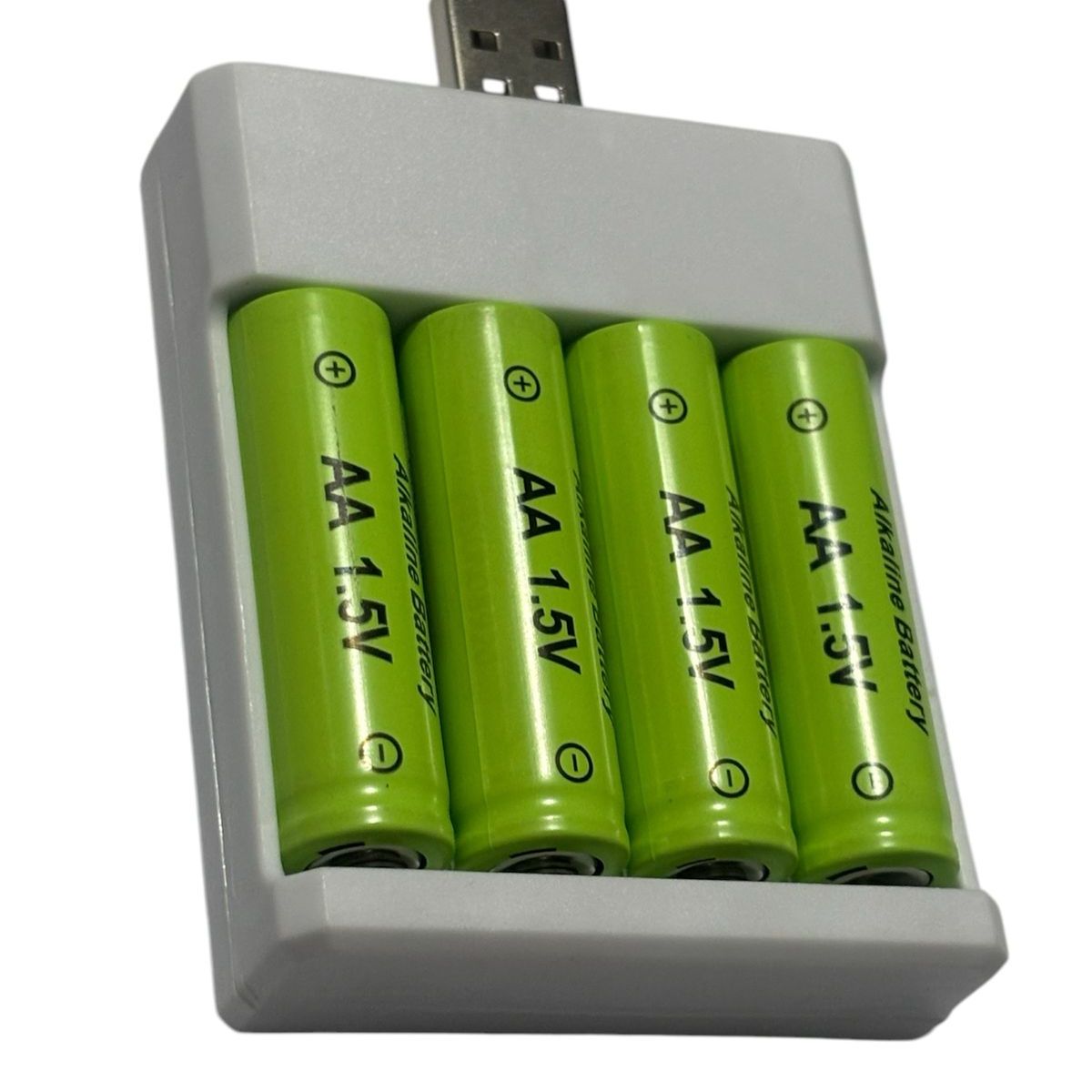 GENERICO - PILAS BATERIAS RECARGABLES DOBLE AA CON CARGADOR