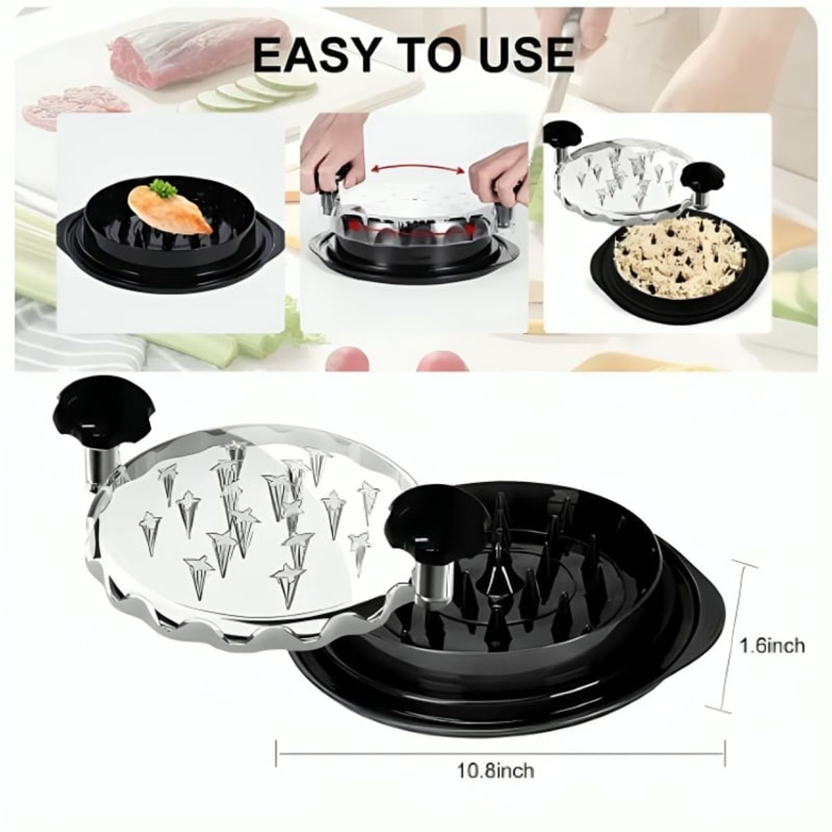 OEM - Triturador de Alimentos Para Cocina Deshilachador de Pollo y Carnes