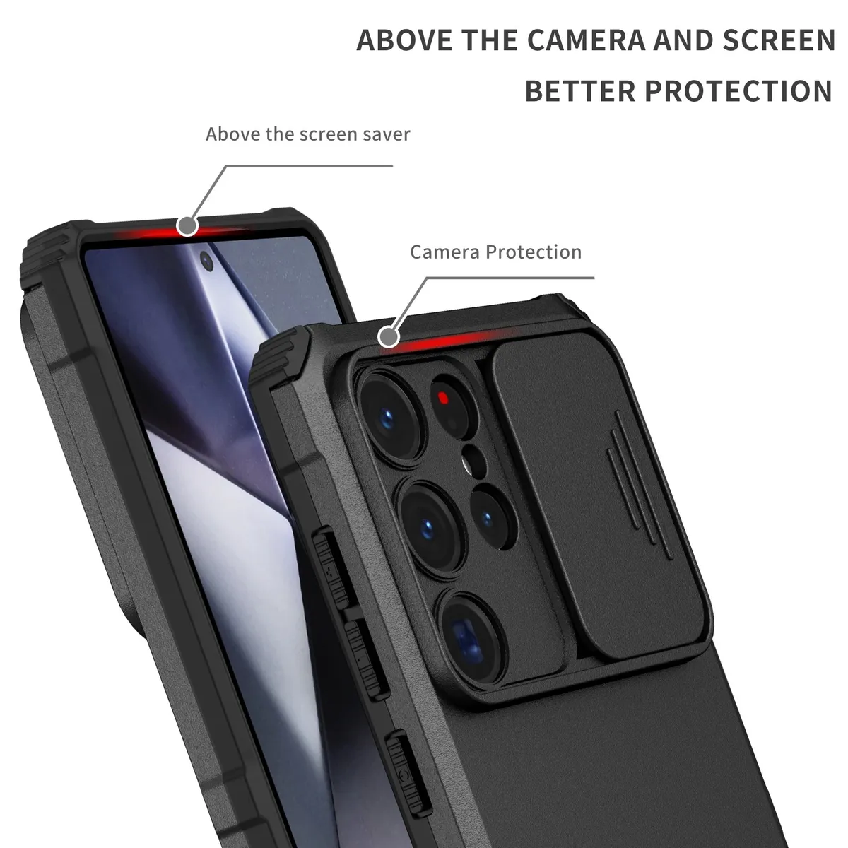 OEM - Carcasa Case Para Galaxy S24 Plus Slip Cover Soporte Vertical