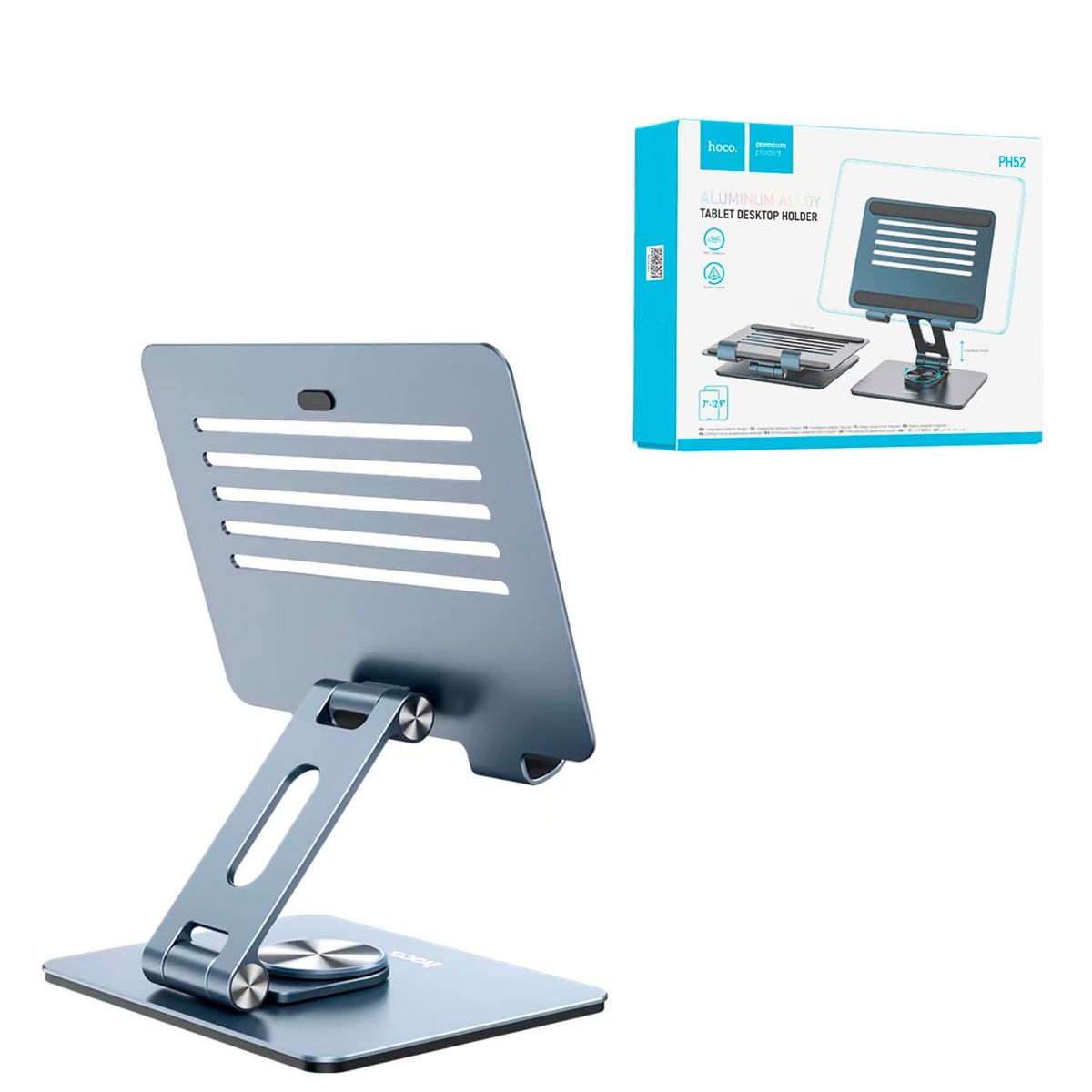 HOCO - Soporte Aluminio Laptop Tablet Hoco PH52 Gris