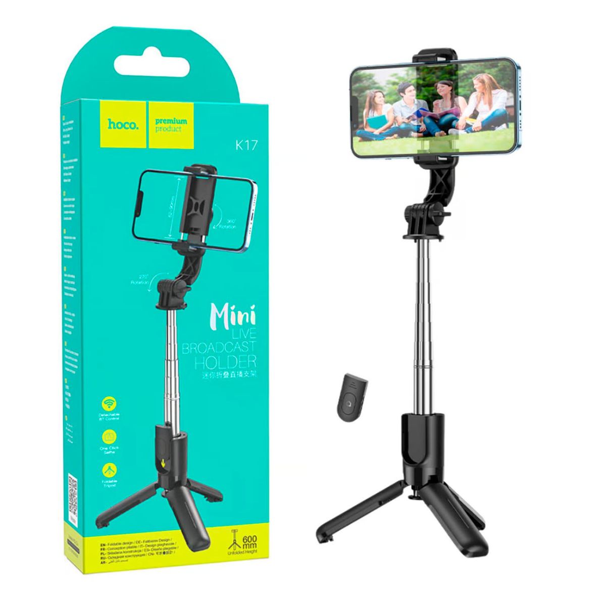 HOCO - Tripode K17 Soporte Hoco Para Telefonos Moviles + Control