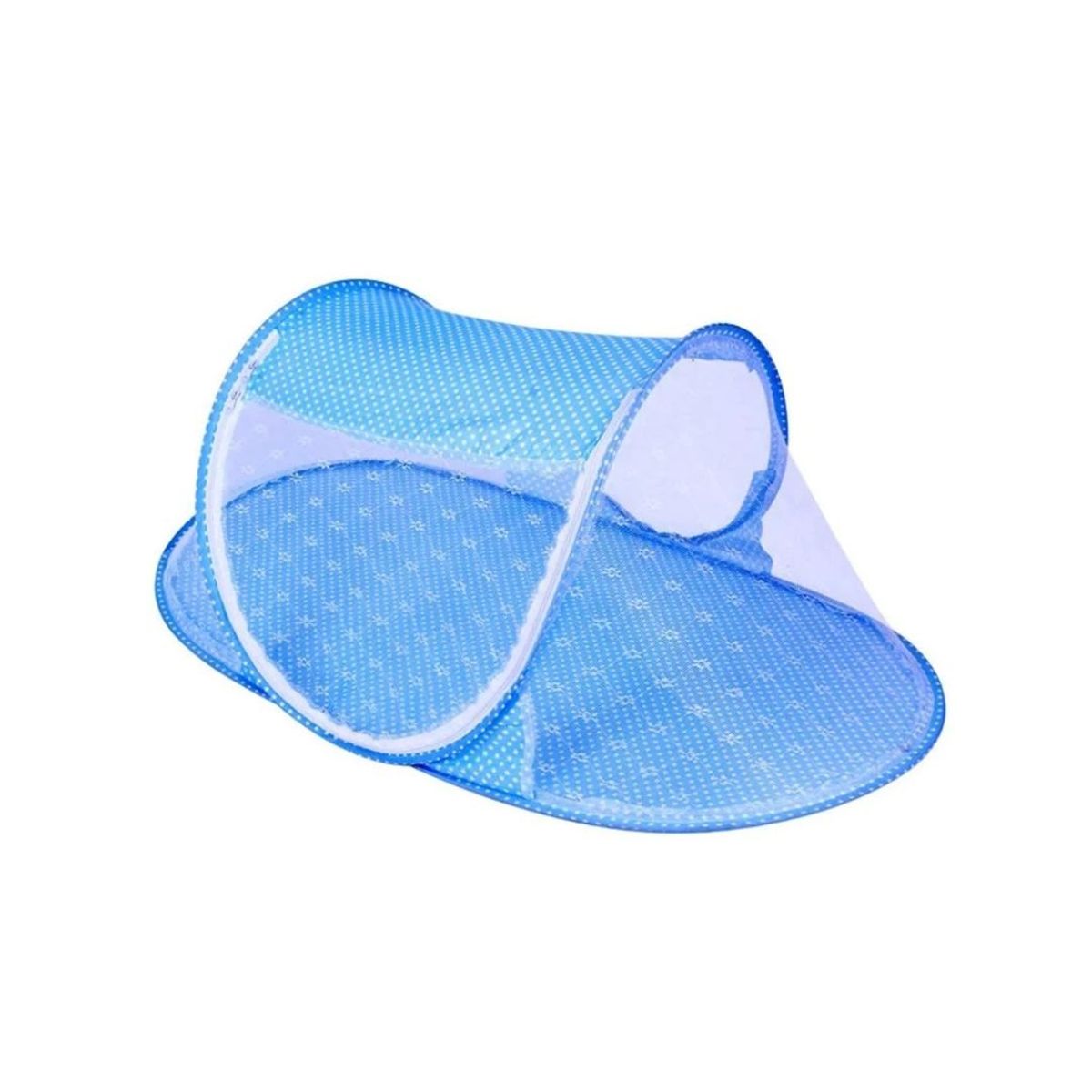 GENERICO - Mosquitero Portátil y Plegable Celeste para Cuna