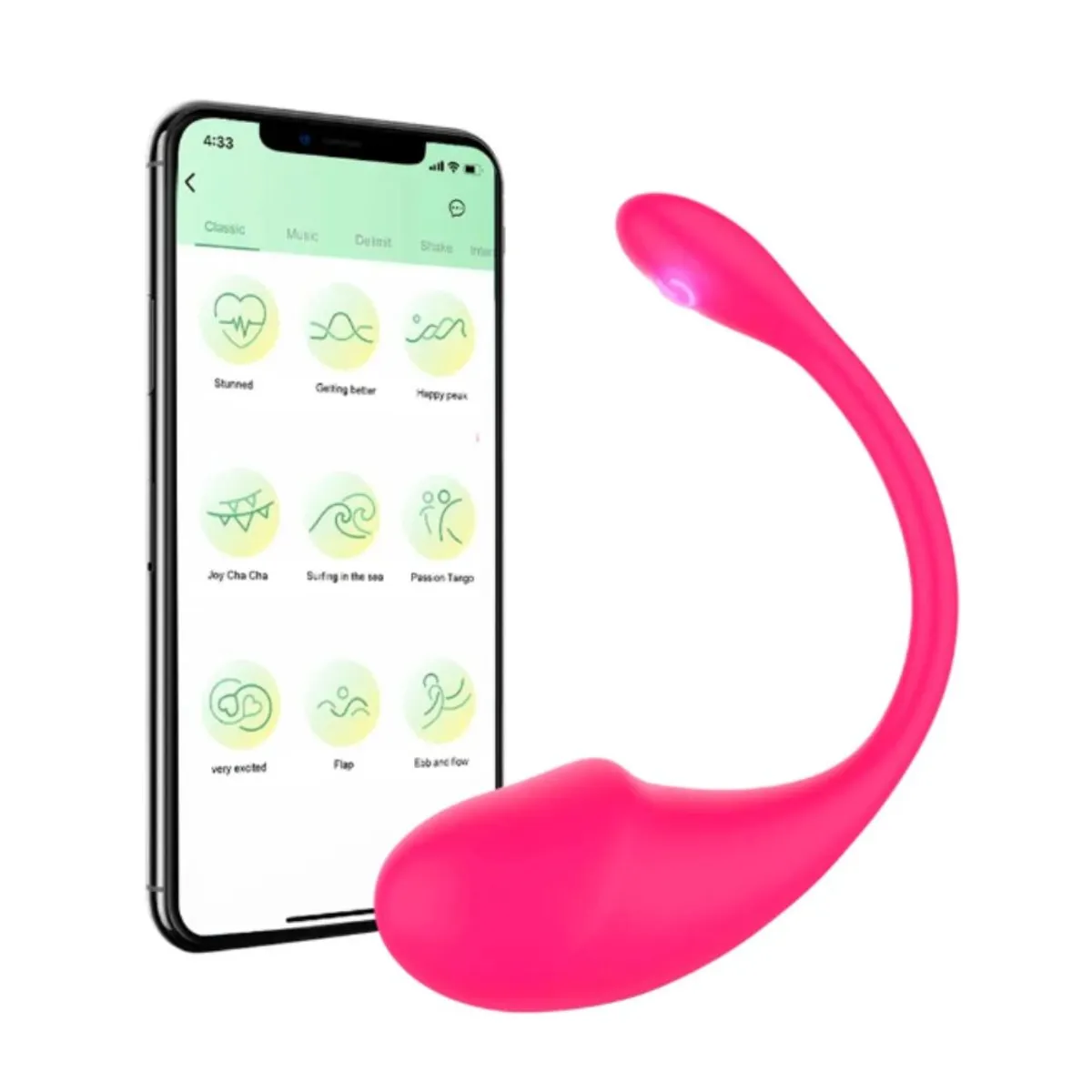 GENERICO - CONSOLADOR VIBRADOR CON APP 9 VELOCIDADES