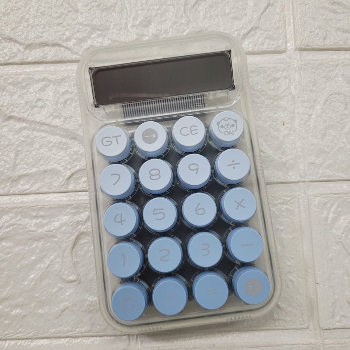 GENERICO - CALCULADORA VINTAGUE CELESTE DE 10 DIGITOS