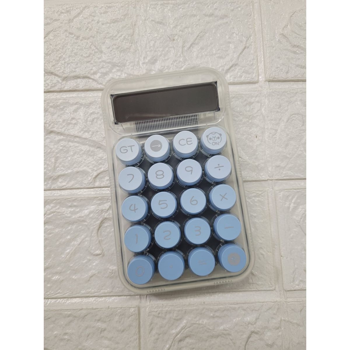 GENERICO - CALCULADORA VINTAGUE CELESTE DE 10 DIGITOS