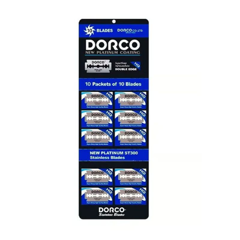 DORCO - Dorco Platinum Blister de 100 Hojas de afeitar
