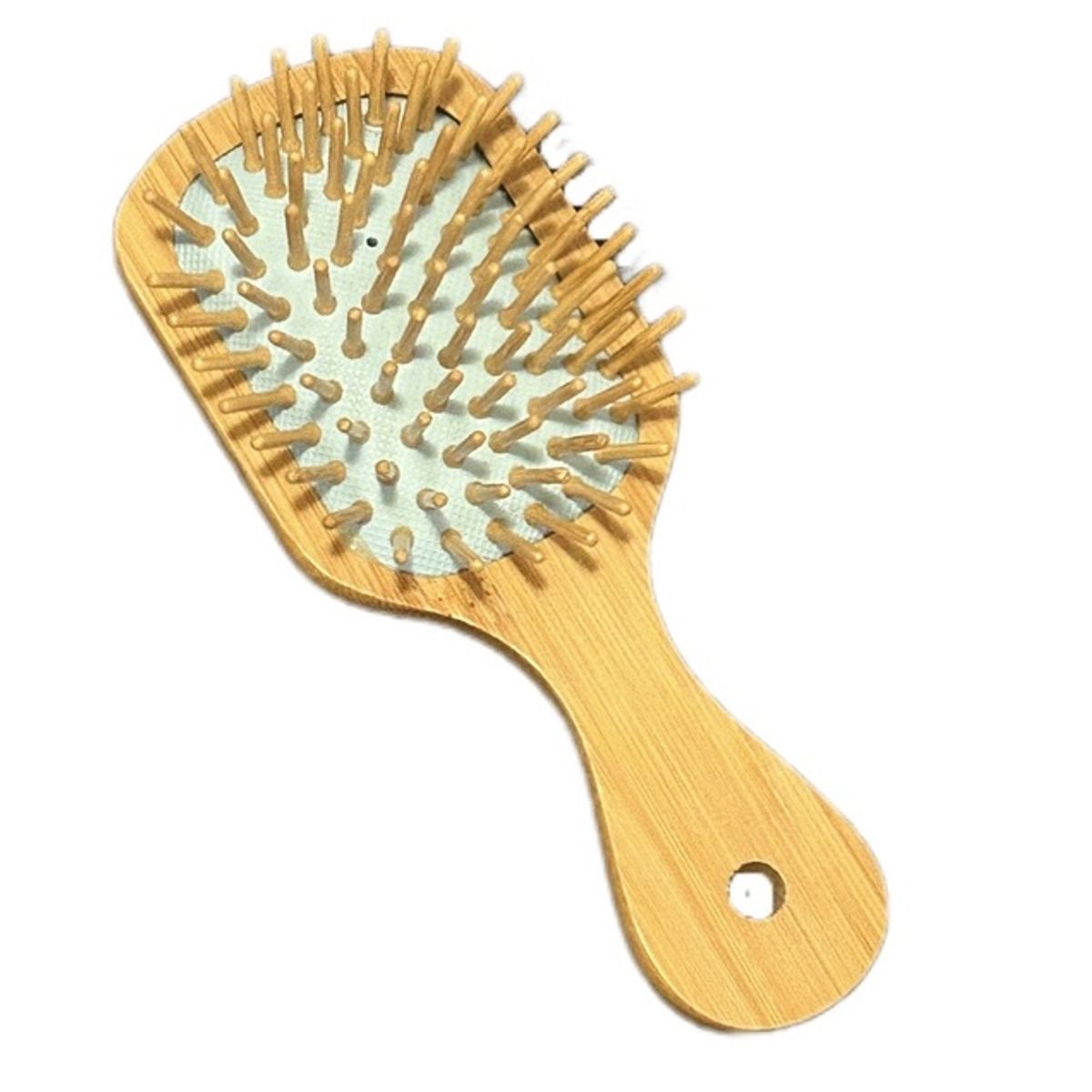 GENERICO - CEPILLO PEINE CARTERA BAMBÚ ANTIFRIZZ ECOAMIGABLE VERDE