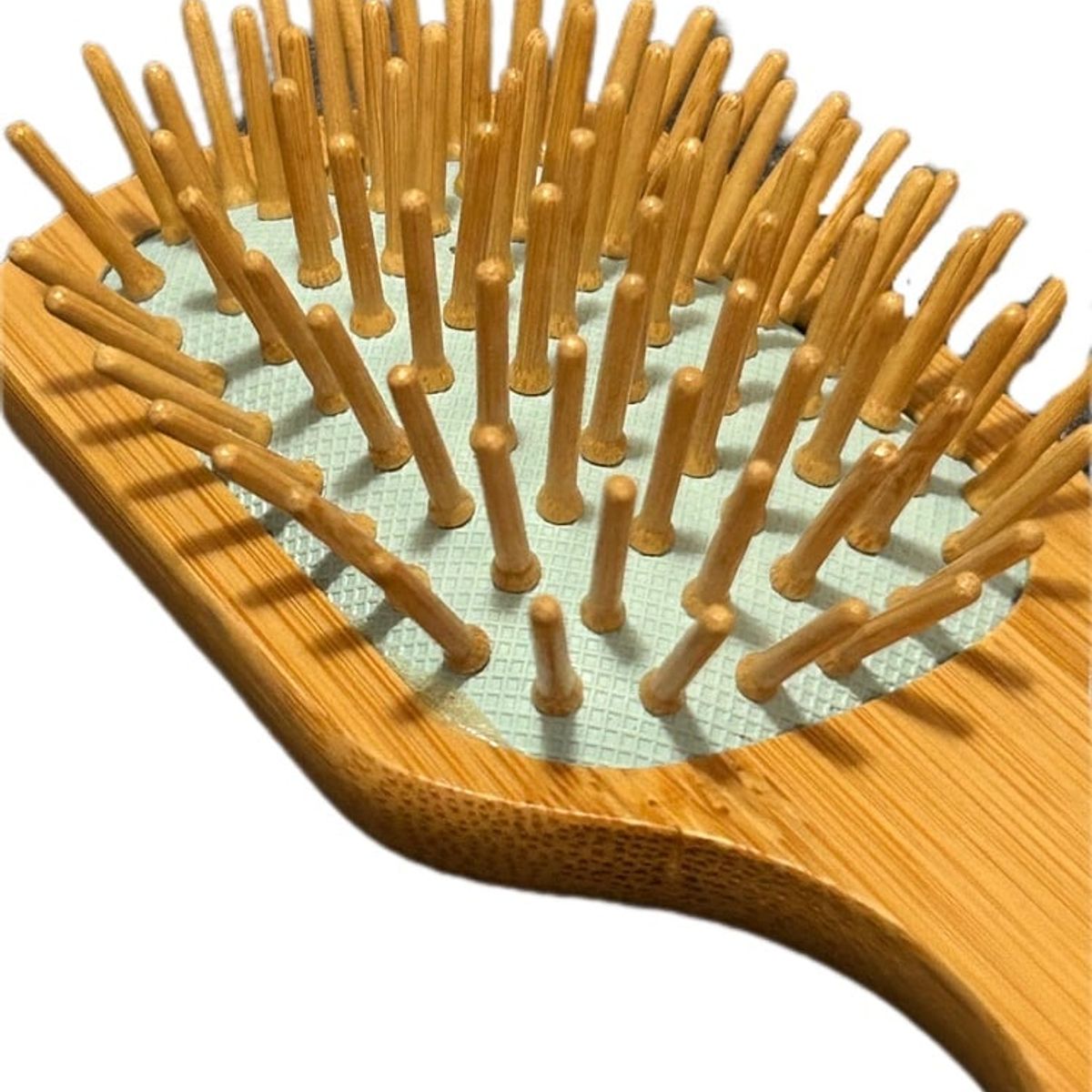 GENERICO - CEPILLO PEINE CARTERA BAMBÚ ANTIFRIZZ ECOAMIGABLE VERDE