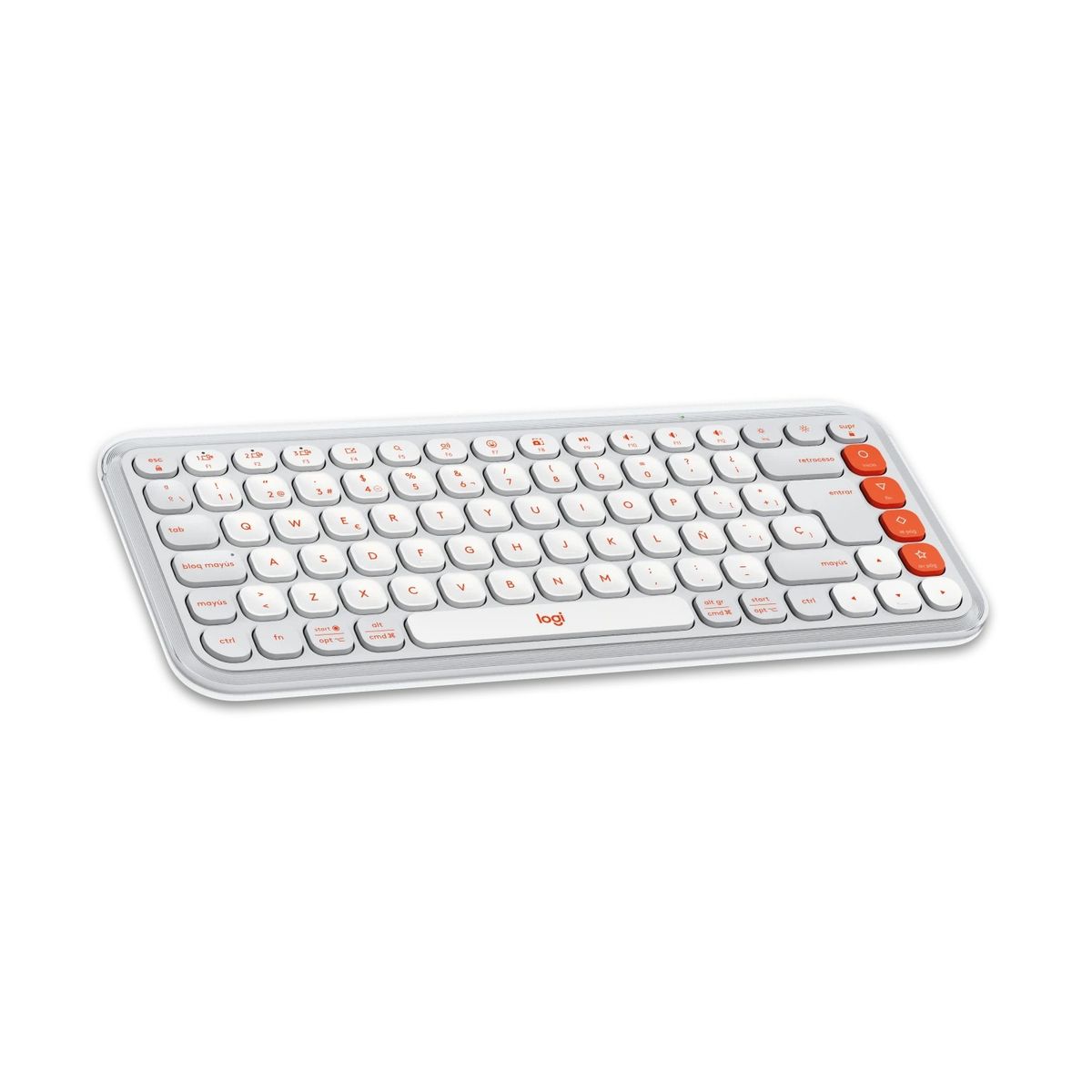 LOGITECH - Kit Logitech POP ICON Teclado Y Mouse Combo Wireless Orange 920-013055