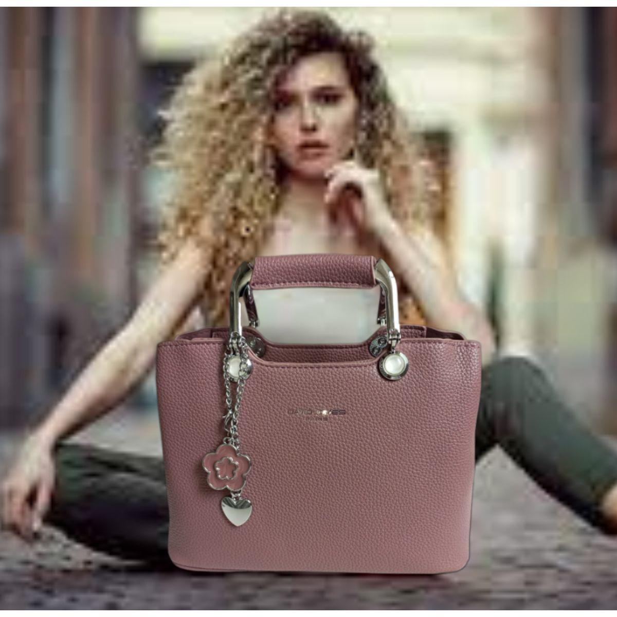 GENERICO - CROSSBODY CARTERA BOLSO DE MANO MORRAL TOTE BAG PREMIUM ARIS PALO ROSA