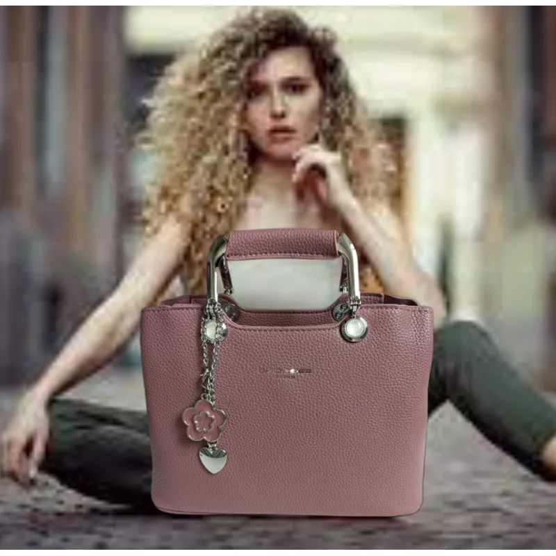 GENERICO - CROSSBODY CARTERA BOLSO DE MANO MORRAL TOTE BAG PREMIUM ARIS PALO ROSA