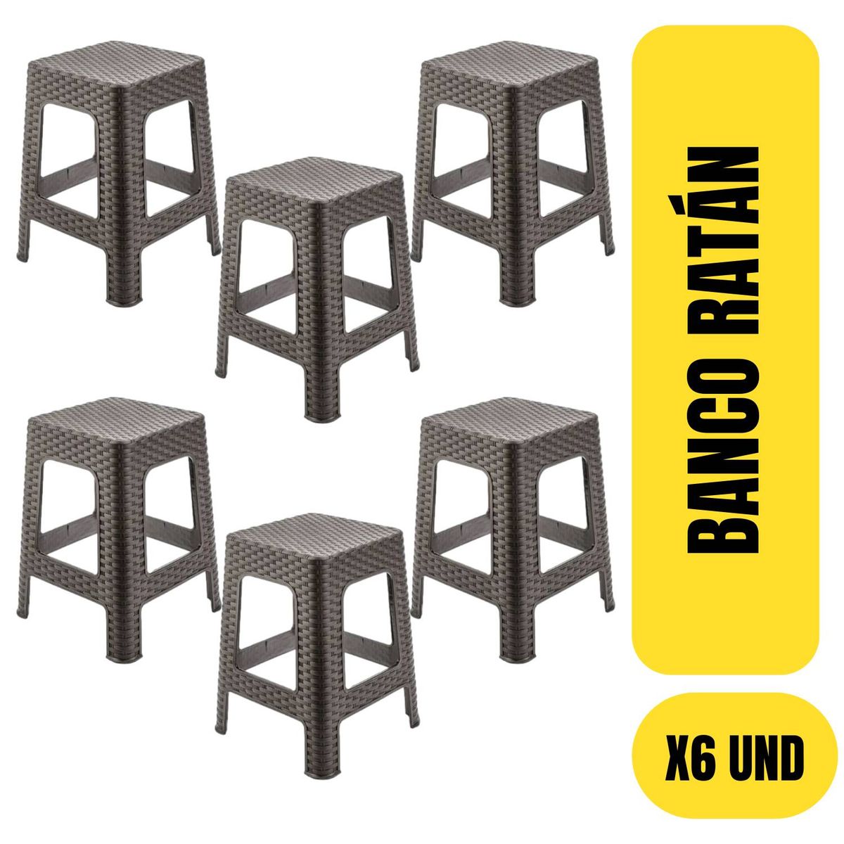GENERICO - BANCA MODELO RATAN PACK X6 UND