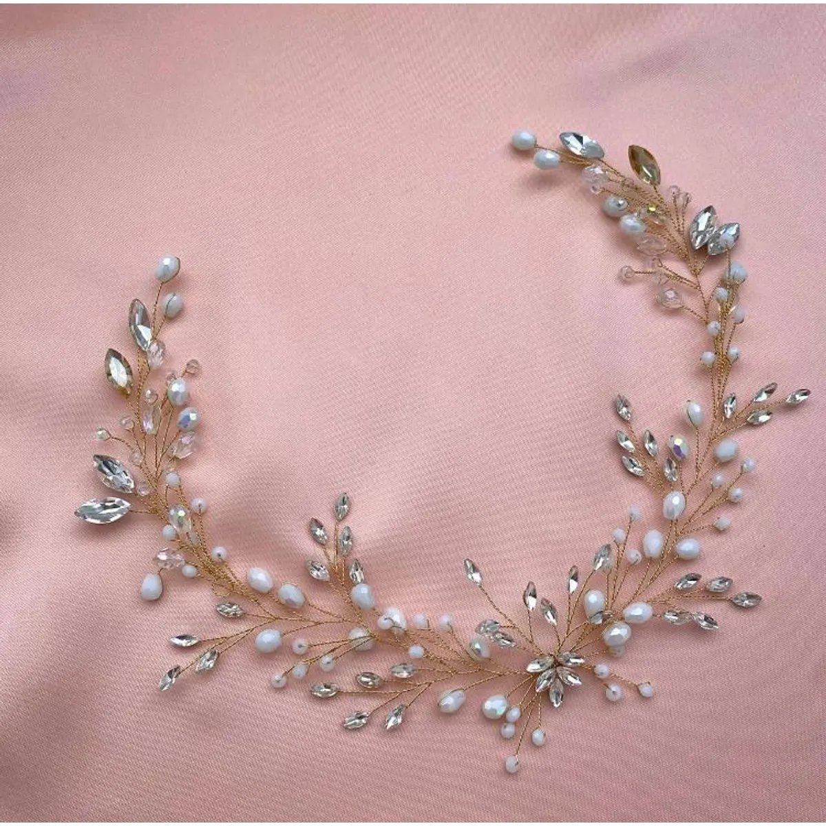 ANADE HANDMADE - TOCADO TIARA ACCESORIO CABELLO JOYAS DE NOVIA