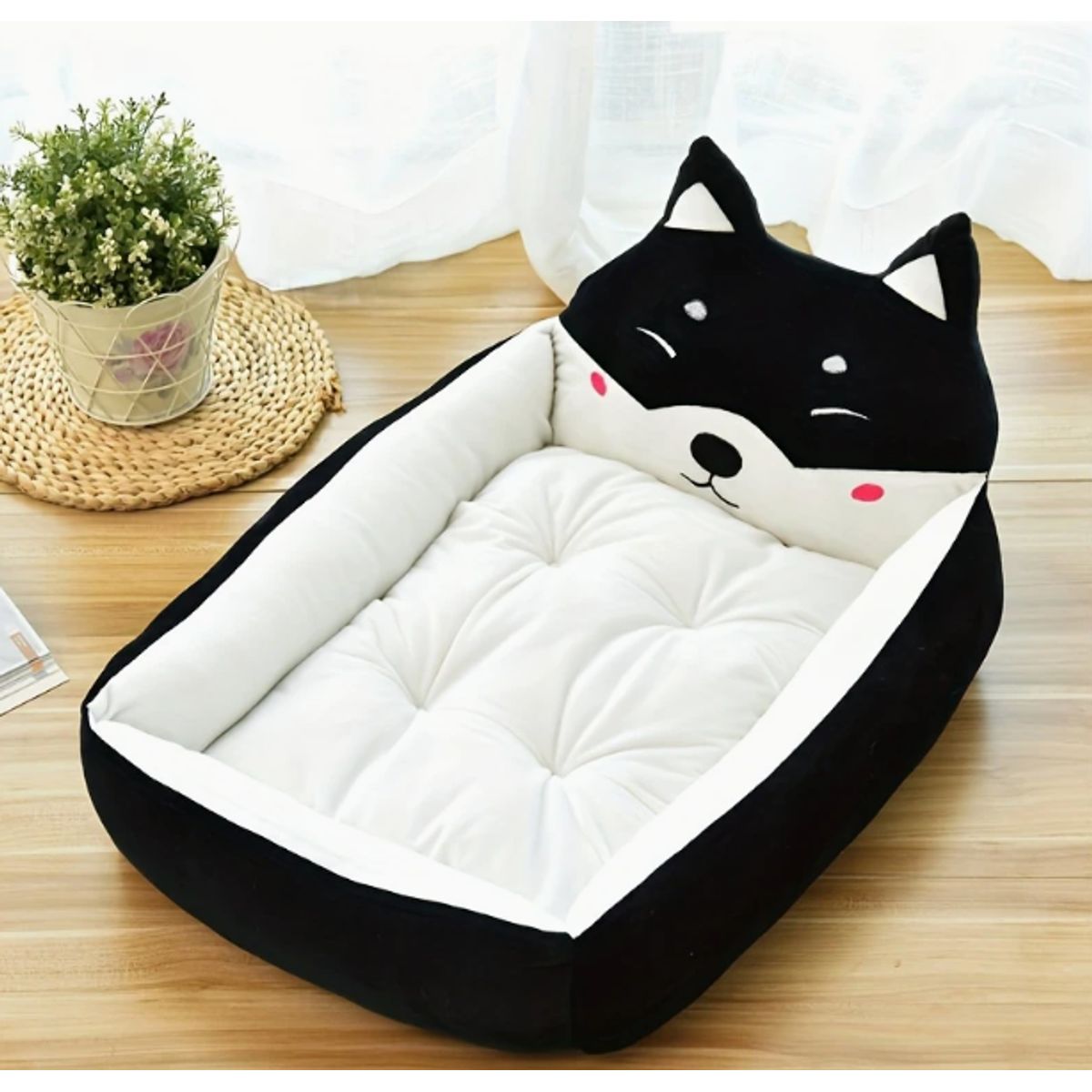 GENERICO - CAMA MASCOTA ZORRITO NEGRO M