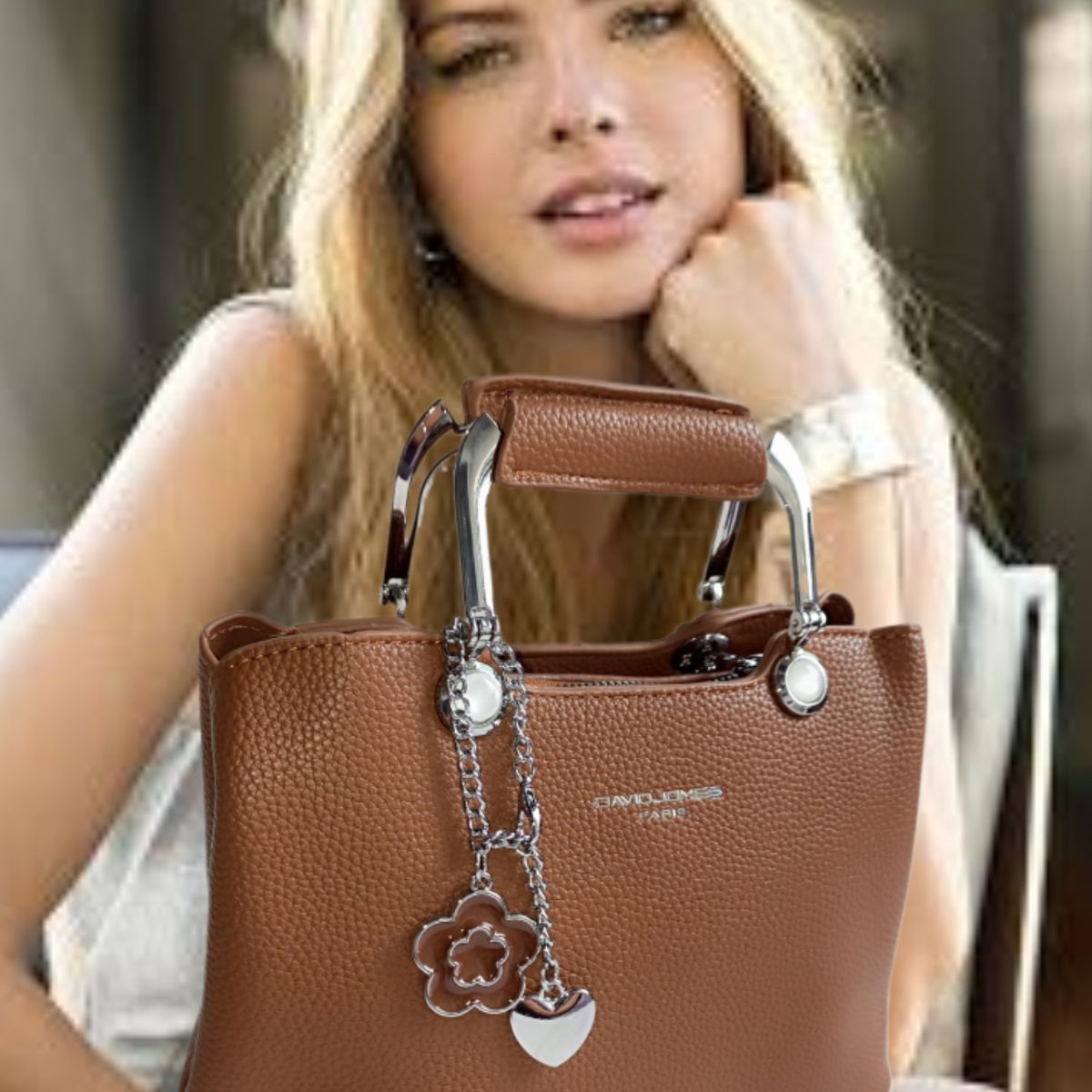 GENERICO - CROSSBODY CARTERA BOLSO DE MANO MORRAL TOTE BAG PREMIUM ARIS KHAKI