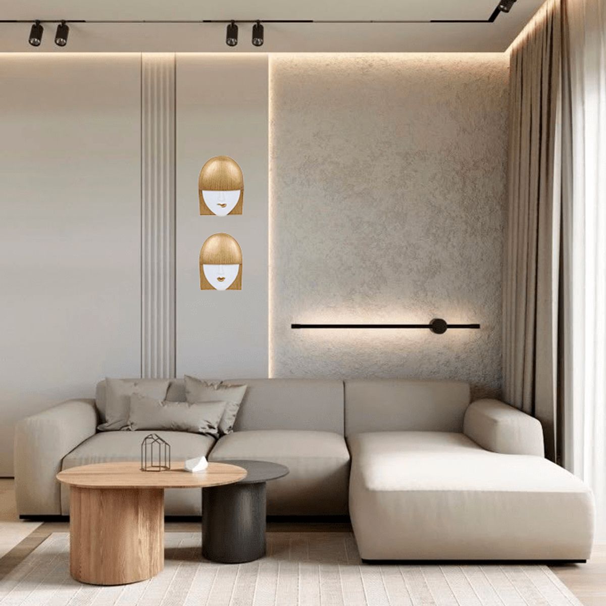 CONCEPTS LIFE - Adorno de Pared Juego de Damas Decor 15x08x25 cm