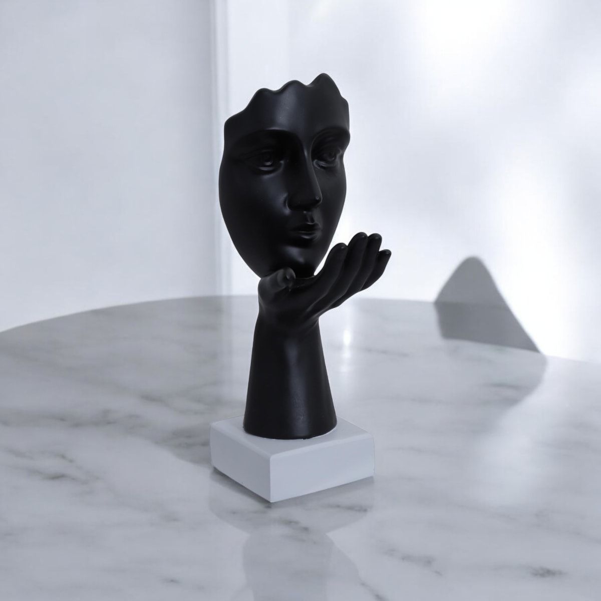 GENERICO - Adorno Escultura de Cara Decor 11x15x32 cm