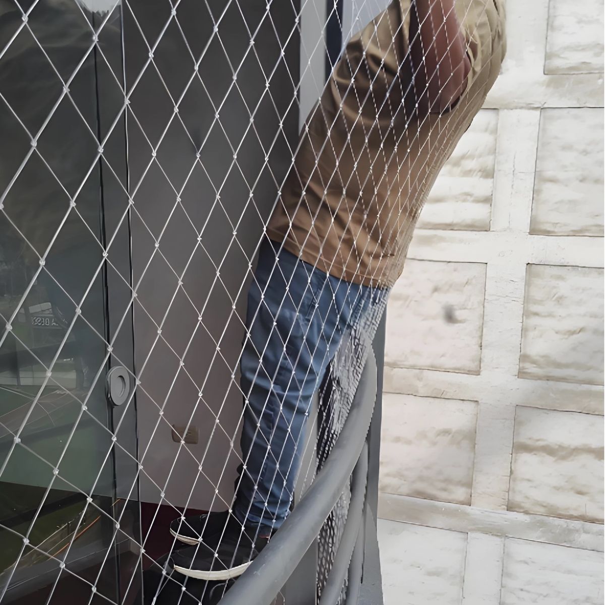 GENERICO - MALLA DE SEGURIDAD ANTICAIDAS PARA VENTANA KIT 150X200 MT