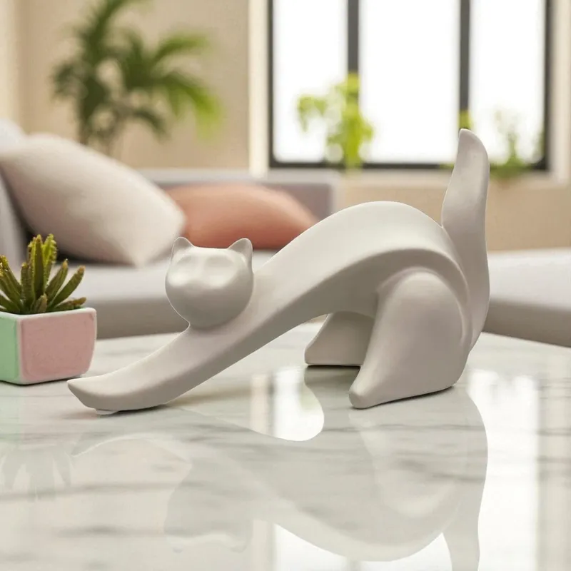 CONCEPTS LIFE - Adorno Gato Decor 11x15x32 cm