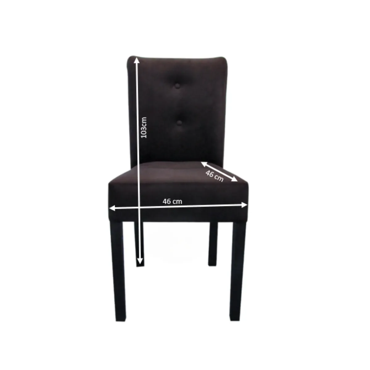 GENERICO - Juego de comedor 6 sillas Usher Marrón