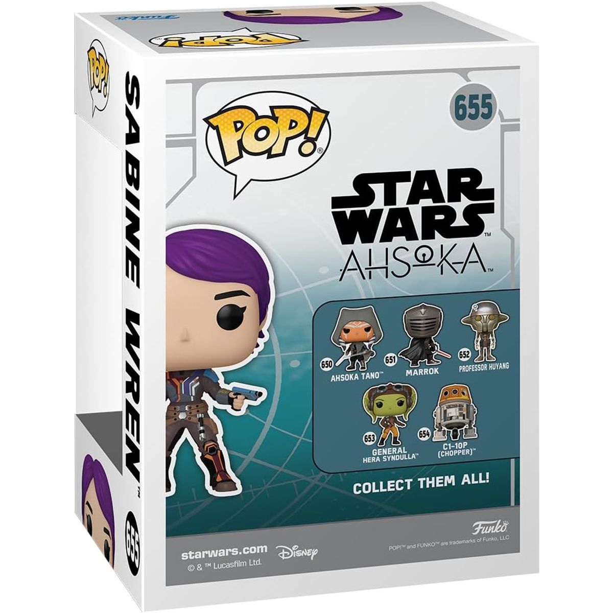 FUNKO - Funko Pop Star Wars Ahsoka - Sabine Wren Glow in the Dark
