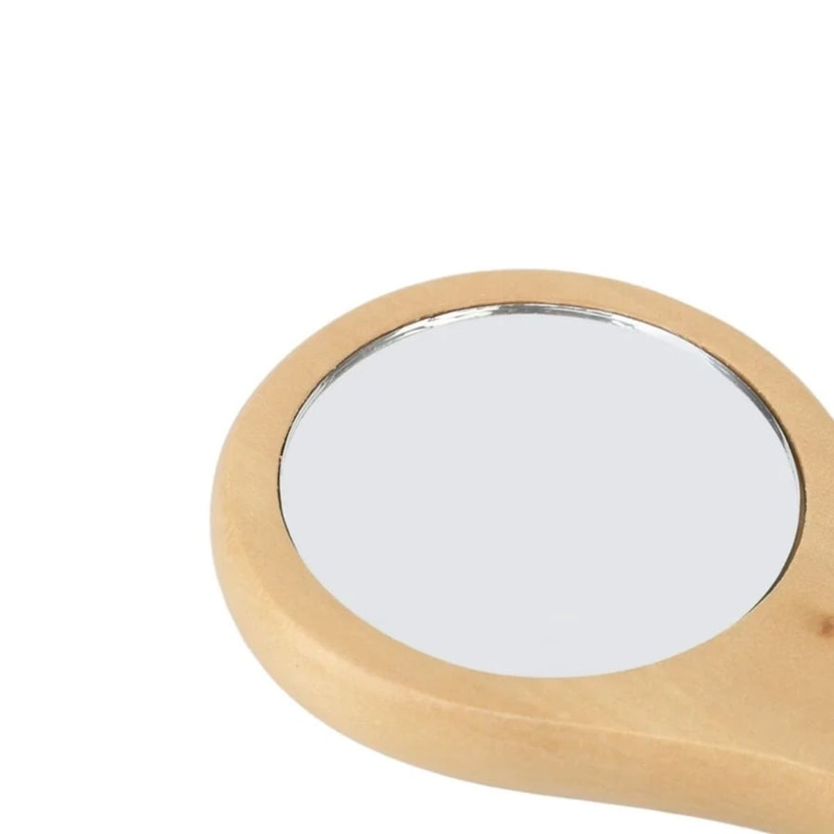 GENERICO - ESPEJO PEQUEÑO MADERA DE CARTERA ECOAMIGABLE