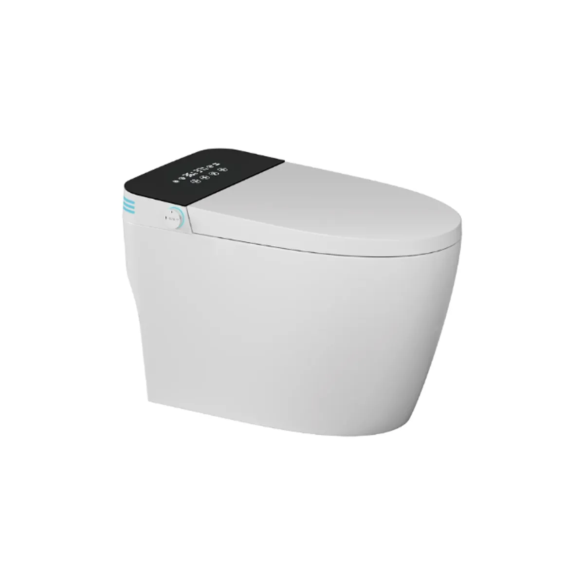 GENERICO - INODORO INTELIGENTE CON PANTALLA LED PRO ATLAS BLANCO