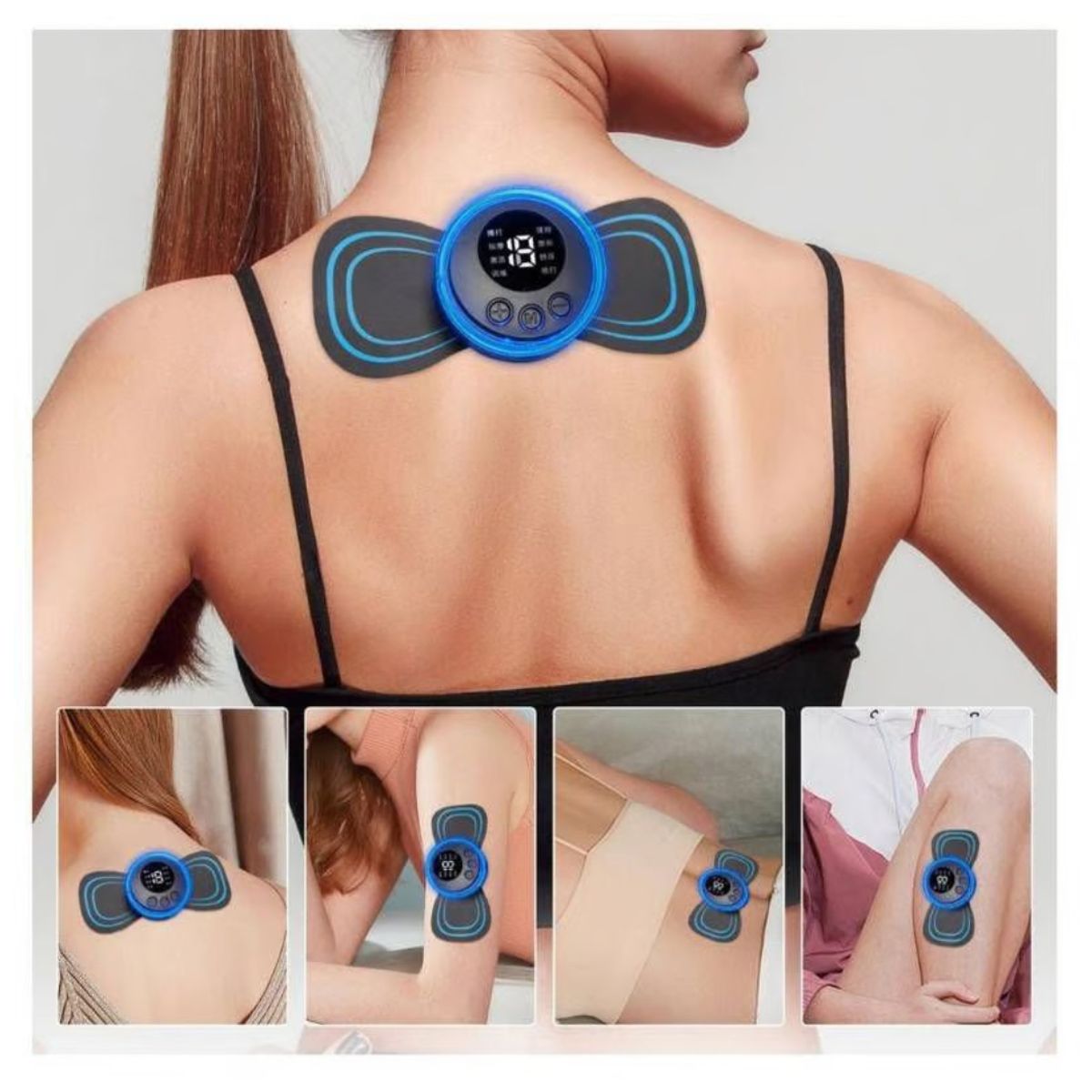GENERICO - Masajeador Eléctrico para Cuello y Espalda Estimulador Muscular