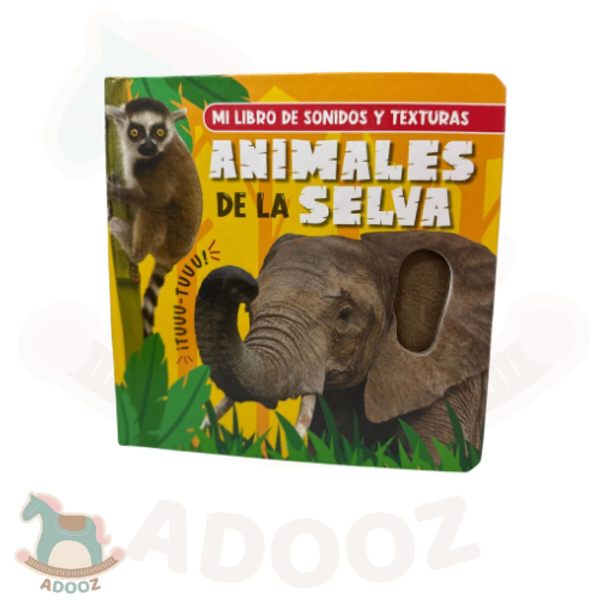 GENERICO - Libro Interactivo En la Selva con Sonidos y Texturas Bebés