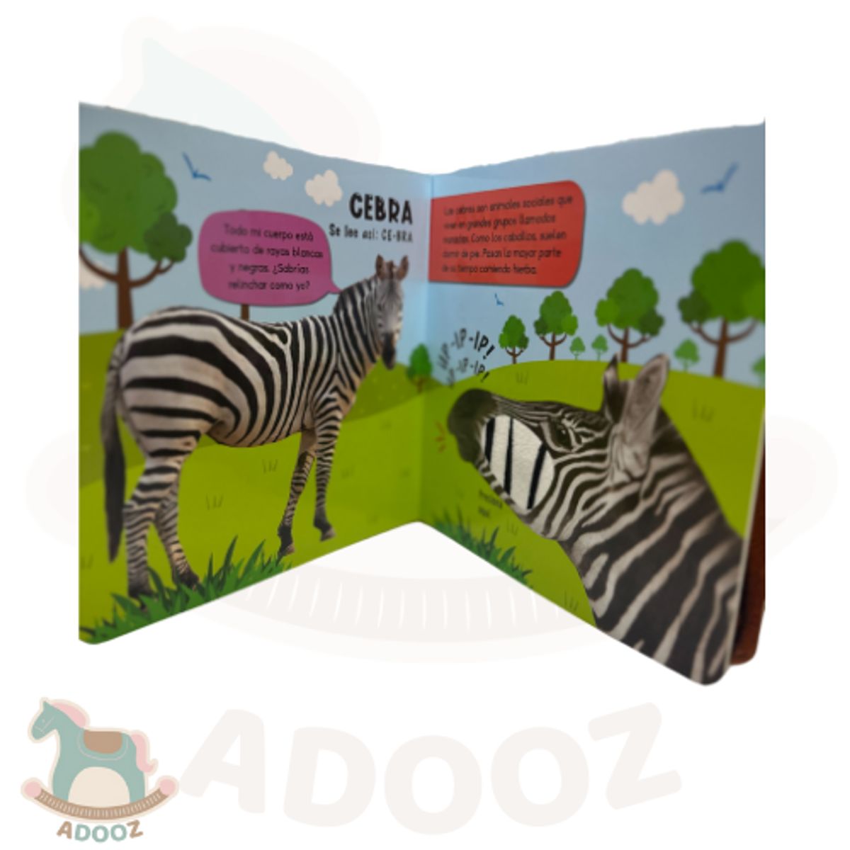 GENERICO - Libro Interactivo En la Selva con Sonidos y Texturas Bebés