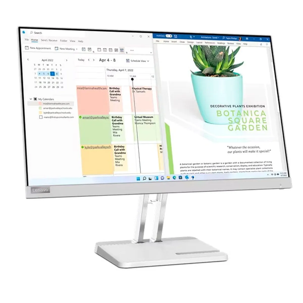 LENOVO - Monitor Lenovo L24e-40 238 VA FHD 1920x1080 100Hz Anti-glare HDMIVGA Color Gris